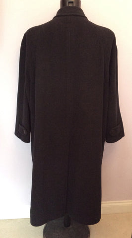 Hugo Boss Charcoal 100% Wool 'Bertone' Long Coat Size 50 UK XL - Whispers Dress Agency - Sold - 4