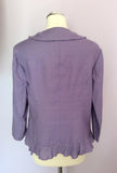 Country Casuals Lilac Linen Jacket Size 12 - Whispers Dress Agency - Womens Coats & Jackets - 2