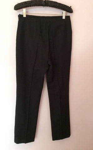 Jaeger Black Straight Leg Trousers Size 8 - Whispers Dress Agency - Womens Trousers - 2