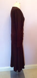 Bailey Dark Brown Bamboo Stretch Jersey Dress Size M - Whispers Dress Agency - Sold - 3