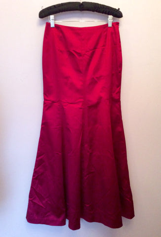 Coast Red Satin Bustier Top & Long Evening Skirt Size 10/12 - Whispers Dress Agency - Sold - 4