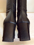 Roland Cartier Black Calf Length Leather Boots Size 5/38 - Whispers Dress Agency - Sold - 5