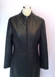 Planet Black Soft Leather Zip Up Coat Size 10 - Whispers Dress Agency - Womens Coats & Jackets - 2
