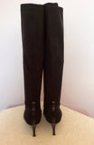 Roberto Vianni Black Knee High Stretch Boots Size 7/40 - Whispers Dress Agency - Womens Boots - 3