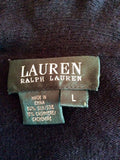 Ralph Lauren Black Silk & Cashmere Wrap Across Jumper Size L - Whispers Dress Agency - Sold - 3