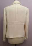 Marks & Spencer Ivory & Black Stitch Trim Jacket Size 14 - Whispers Dress Agency - Womens Coats & Jackets - 2