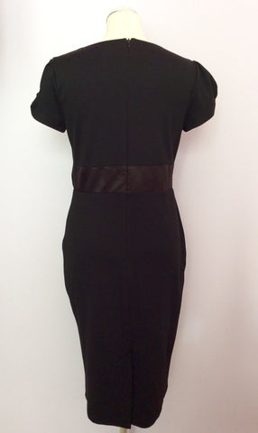 Betty Jackson Black Wiggle Pencil Dress Size 12 - Whispers Dress Agency - Sold - 3