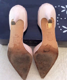 Magrit Pale Pink Pearl Leather Heels Size 5/38 - Whispers Dress Agency - Womens Heels - 4