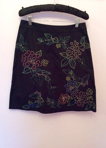 French Connection Black Embroidered Top & Skirt Size 10 - Whispers Dress Agency - Womens Dresses - 4