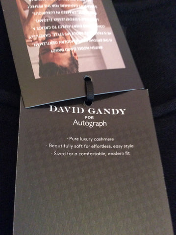 Brand New David Gandy For Autograph Black Cashmere Jumper Size XL - Whispers Dress Agency - Sold - 4