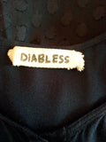 Diabless Dark Blue Spot Smock Top Size 3 UK 14/16 - Whispers Dress Agency - Sold - 4