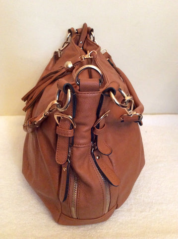 Melie Bianco Tan Shoulder Bag - Whispers Dress Agency - Sold - 3