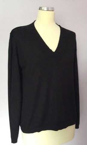 Betty Barclay Black V Neck Jumper Size 14 - Whispers Dress Agency - Sold - 1