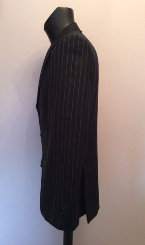 Aquascutum Charcoal Pinstripe Wool Suit Jacket Size 42L - Whispers Dress Agency - Mens Suits & Tailoring - 3