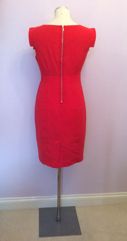 Marks & Spencer Red Pencil Dress Size 8 - Whispers Dress Agency - Womens Dresses - 3