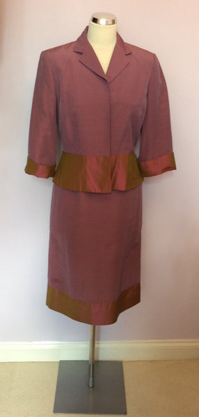Laura Ashley Deep Dusky Pink Dress & Jacket Suit Size 10 - Whispers Dress Agency - Womens Suits & Tailoring - 1