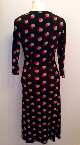 Laura Ashley Black, Red & White Spot Wrap Dress Size 8 - Whispers Dress Agency - Womens Dresses - 3
