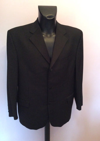 Daniel Hechter Black Pure Wool Tuxedo Suit Size 42S /36W /30L - Whispers Dress Agency - Sold - 2