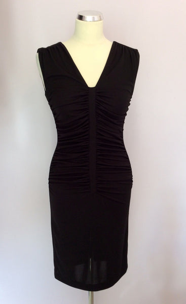 Marks & Spencer Autograph Black Wiggle / Pencil Dress Size 8 - Whispers Dress Agency - Womens Dresses - 1