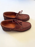 Timberland Hampton N.H Tan Leather Boat Shoes Size 6.5/39.5 - Whispers Dress Agency - Sold - 2