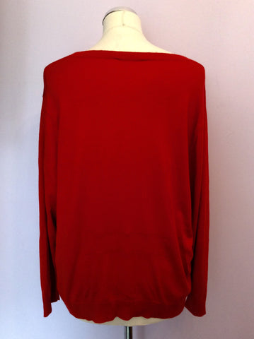 Whistles Red Oversize Jumper Size 12 - Whispers Dress Agency - Sold - 2