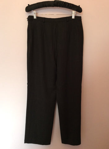 Hobbs Dark Grey Wool Trousers Size 14 - Whispers Dress Agency - Sold - 2
