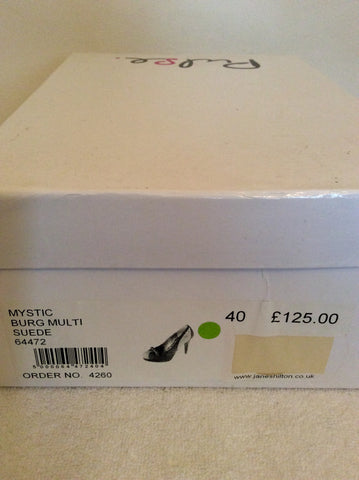 Pulse Mystic Burgundy, Brown & Beige Suede Heels Size 7/40 - Whispers Dress Agency - Womens Heels - 7