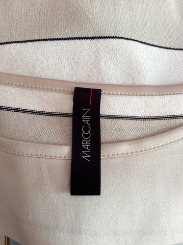 Marccain Silk Front & Fine Knit Back Top Size N5 UK 14/16 - Whispers Dress Agency - Womens Tops - 4