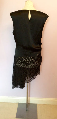 Brand New Mint Velvet Black Asymmetric Hem Tunic Top Size 18 - Whispers Dress Agency - Sold - 3