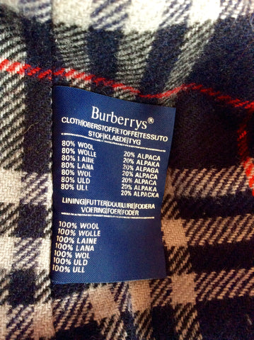 Burberry Dark Blue Wool & Alpaca Coat Size L - Whispers Dress Agency - Mens Coats & Jackets - 9