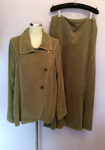 Sahara Dark Sand Jacket & Long Skirt Suit Size XL - Whispers Dress Agency - Sold - 1