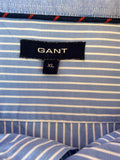 Gant Blue & White Stripe Cotton Shirt Size XL - Whispers Dress Agency - Mens Formal Shirts - 2