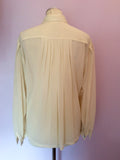 Vintage Jaeger Cream Blouse Size 34" UK 12/14 - Whispers Dress Agency - Sold - 2