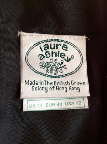 Vintage Laura Ashley Black Velvet Sleeveless Evening Dress Size 14 Fit 12 - Whispers Dress Agency - Sold - 4