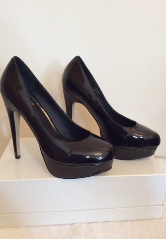 Brand New Kitch Couture Black Patent Platform High Heels Size 7/40 - Whispers Dress Agency - Womens Heels - 2