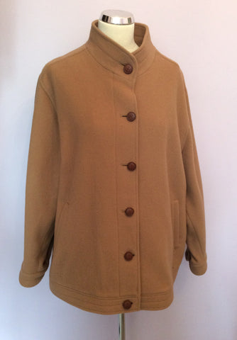 Daks Camel 100% Wool Jacket Size 42" UK 18 - Whispers Dress Agency - Womens Coats & Jackets - 1