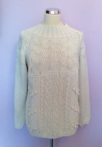 French Connection Ivory Cotton Jumper Size M - Whispers Dress Agency - Womens Knitwear - 1