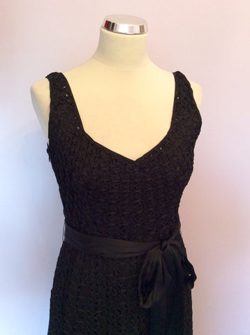 Coast Black Applique Occasion Dress Size 12 - Whispers Dress Agency - Womens Dresses - 3