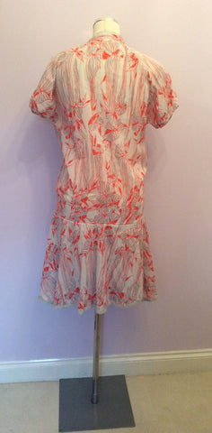 DIESEL PALE GREEN & RED PRINT COTTON DRESS SIZE M - Whispers Dress Agency - Sold - 5