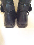Skills Black Buckle Trim Boots Size 7.5/41 - Whispers Dress Agency - Womens Boots - 5