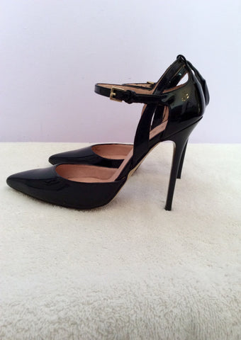 Brand New Office Black Patent Mary Jane Heels Size 5/38 - Whispers Dress Agency - Sold - 4