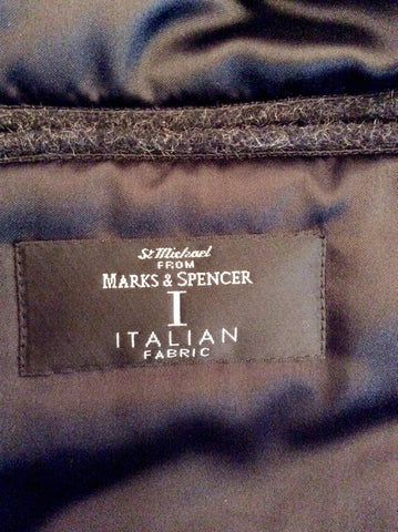 Marks & Spencer Charcoal Grey Italian Collection Wool Blend Jacket Size L - Whispers Dress Agency - Mens Coats & Jackets - 3
