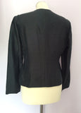 Country Casuals Black Silk Evening Jacket Size 12 - Whispers Dress Agency - Womens Coats & Jackets - 3