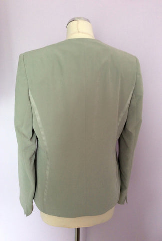 Jacques Vert Fern Green 3 Piece Skirt Suit Size 10 Formal Hat & Bag - Whispers Dress Agency - Womens Special Occasion - 2