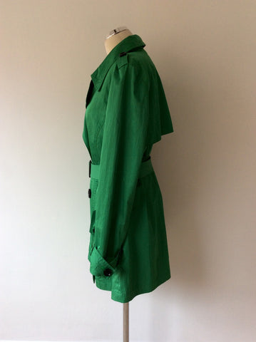 HOBBS EMERALD GREEN MAC/COAT SIZE 16 - Whispers Dress Agency - Sold - 3
