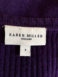 Karen Millen Purple Wool Blend Knit Dress Size 3 Approx 12 - Whispers Dress Agency - Sold - 4