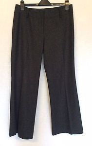 Smart Minuet Dark Grey Wool Blend Trousers Size 14 - Whispers Dress Agency - Womens Trousers - 1