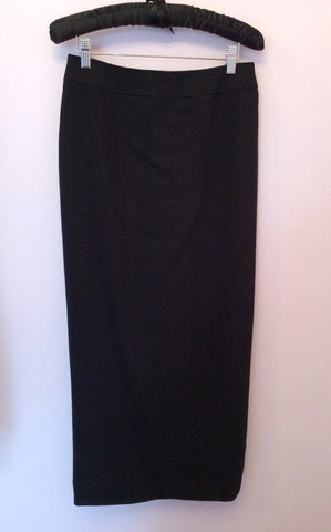 Karen Millen Black Zip Jacket & Long Skirt Suit Size 14 - Whispers Dress Agency - Sold - 4