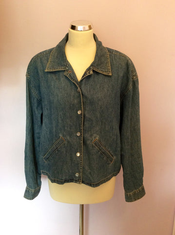 Liz Claibourne Blue Denim Cotton Jacket Size L / XL - Whispers Dress Agency - Womens Coats & Jackets - 1