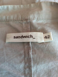 Sandwich Beige Pleated Front Cotton Jacket Size 42 UK 14 - Whispers Dress Agency - Womens Coats & Jackets - 3